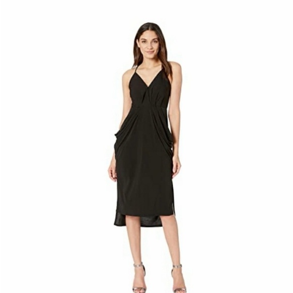 BCBGeneration Black Draped “Della” Dress. - Picture 2 of 9
